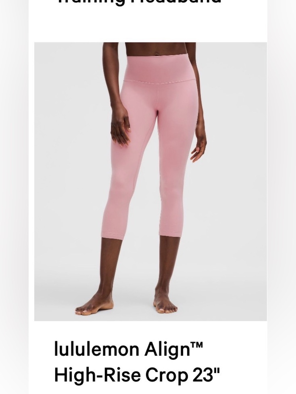 lululemon athletica Align™ High-Rise Crop 23” — Pink Tide